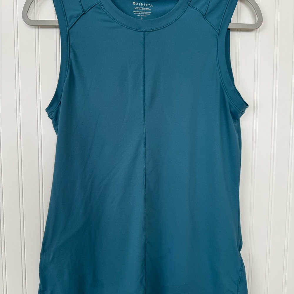 Athleta Women's Blue Sunchaser Tee - Small Petite